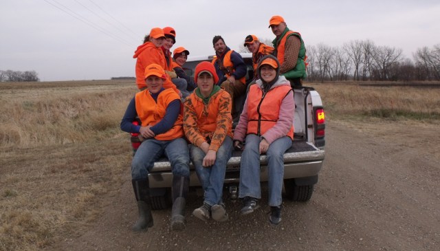 Part of our hunting party last weekend.