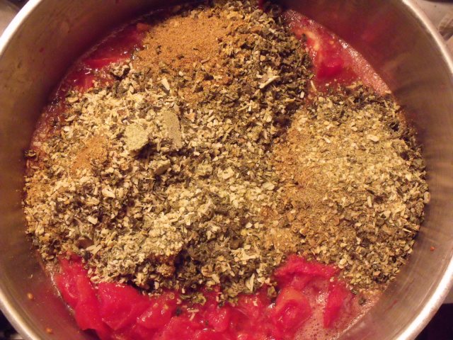 Huge batch of salsa.