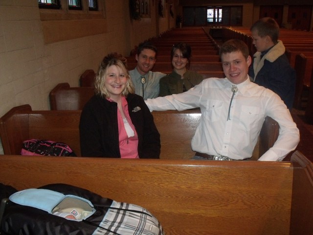 Our married couples, Francesca, Peter, Luke and Jessica.