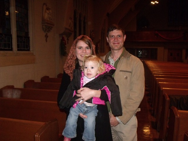 Martie and Christopher Ryland with god-child, Kallie Jo, here for Christmas.