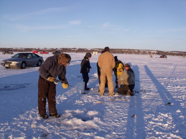 The shadows grew and this photo was the last that was taken before we packed up to leave. They were still biting good here.