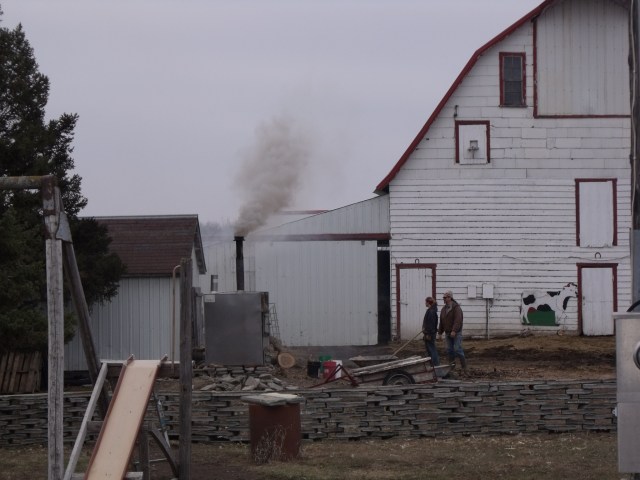 Our wood stove is still going, heating our home and all of our hot water.