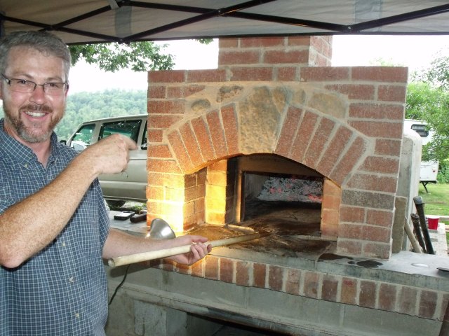 A fun pizza party at the Sullivan home, amazing pizza and great folks!