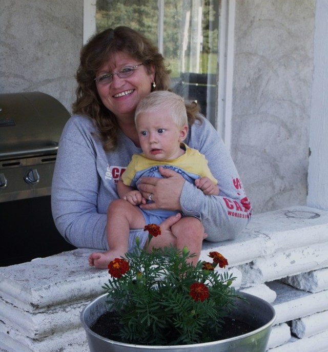 Me and our youngest grandchild, Blase, on my 52nd birthday!  I sure don't feel that old:)