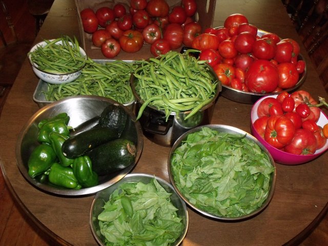 Fresh produce is coming in daily.