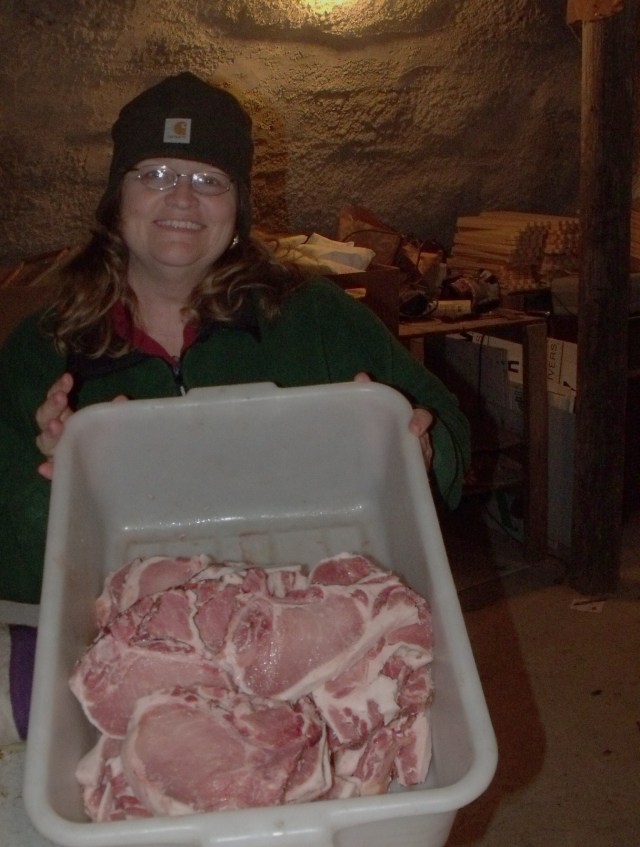 That's me packaging chops.  I love this job and usually get way too silly before it's half way over!