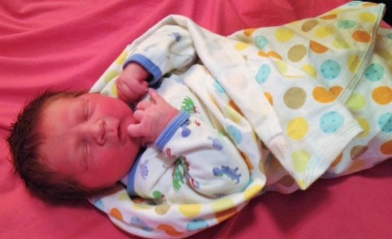 Little Shawn Dougherty just several hours old!