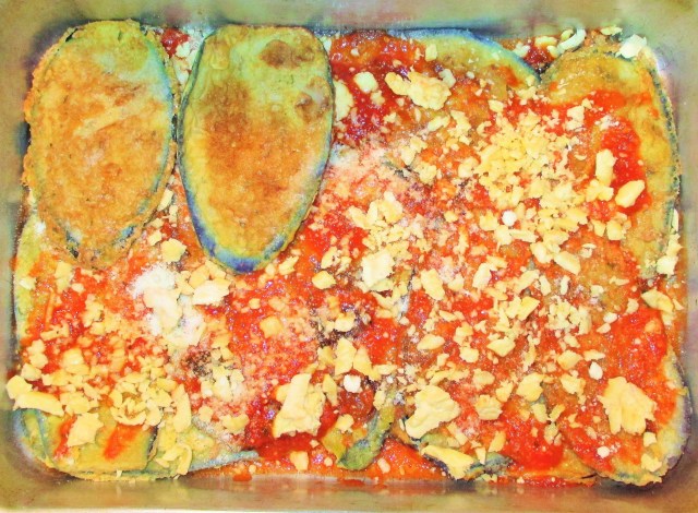 The making of a good eggplant parmesan.  