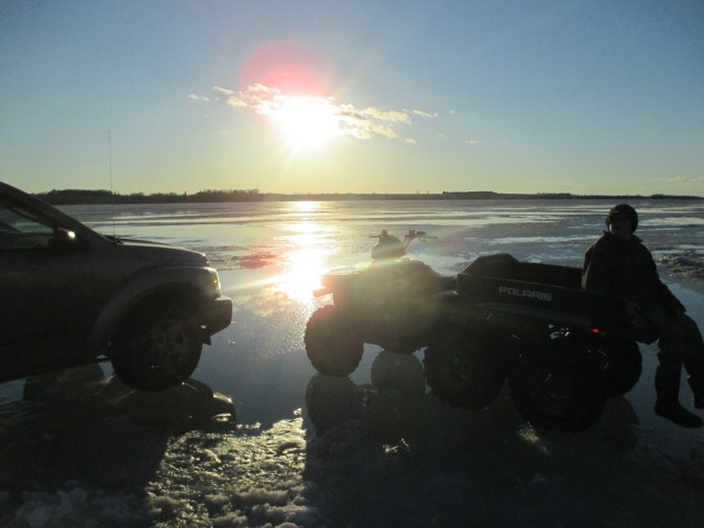 Almost time for chores.  The sun tells us so!