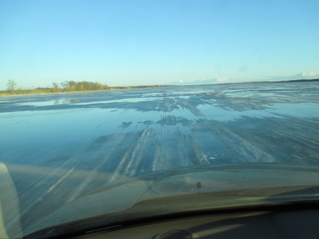 The view on the way out only no Don to follow.  They stayed later to fish.  I followed the tracks of the other fisherman.