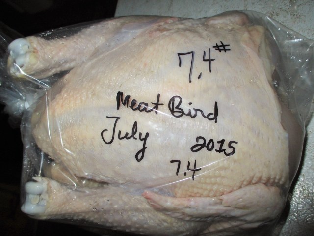 Packaged, weighed and hauled to the freezer.  
