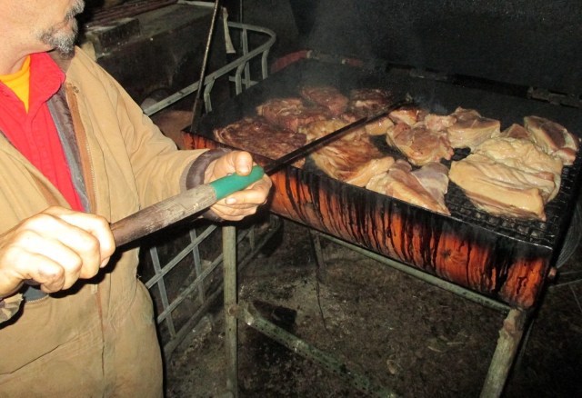 Fred smoked 50 pounds of bacon using apple wood.