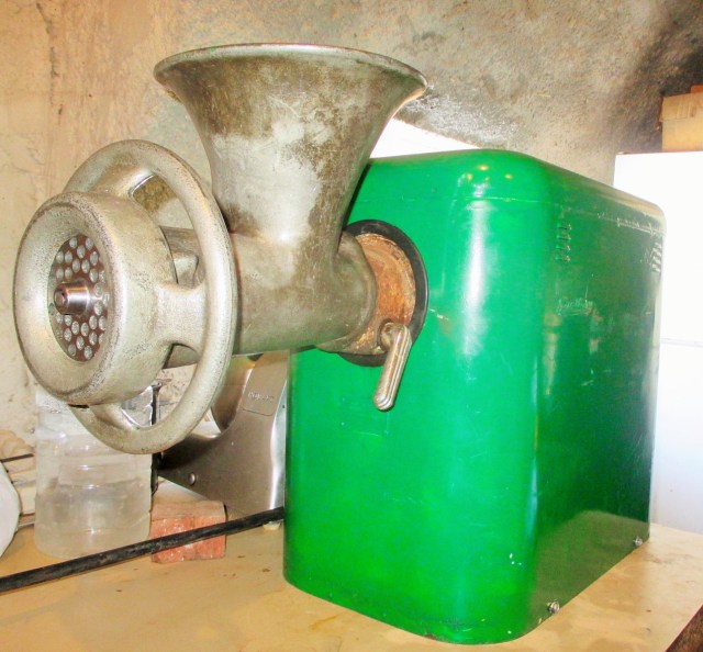 Sanitary Meat Grinder.