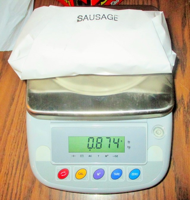 Our new meat scale for precision seasoning measurements. 